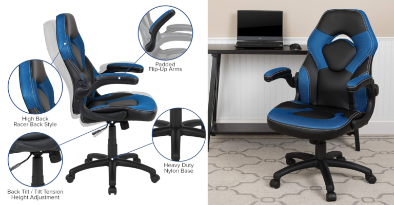 Trabaja cómodamente en esta silla gaming Flash Furniture que te enseñamos por 83,15€.