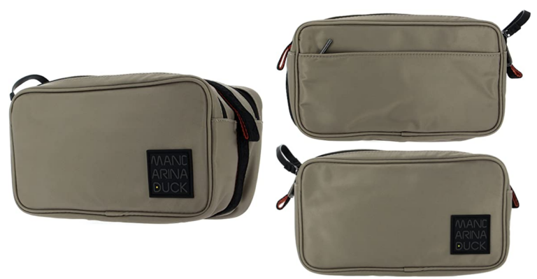A tus próximos viajes lleva este neceser Mandarina Duck Warrior que te enseñamos por 20,94€.