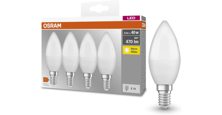 Ahorra en tu factura de la luz con este pack de 4 bombillas Osram LED por 4,85€.