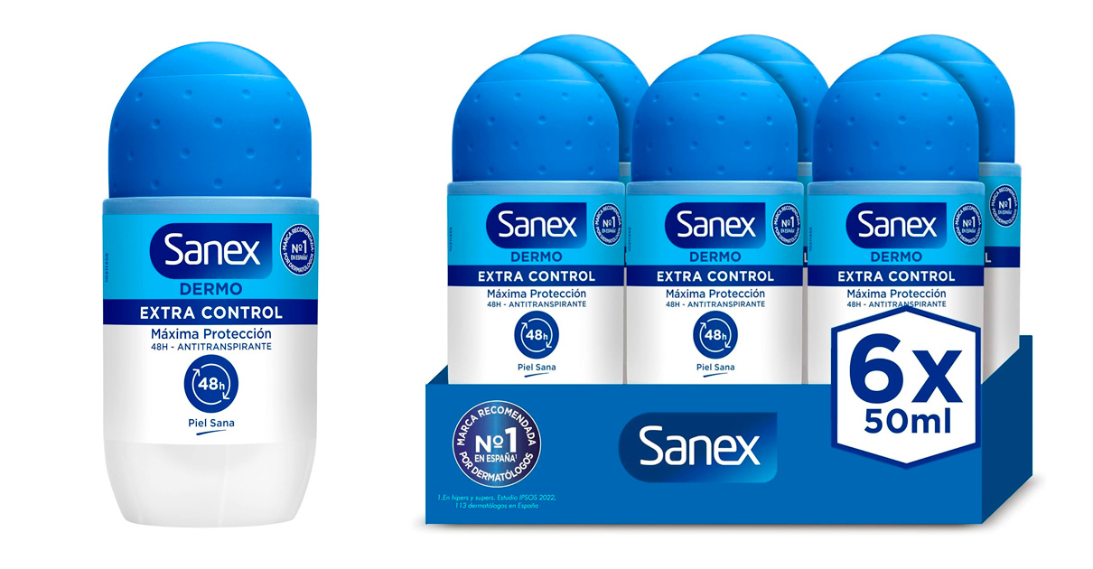 Desodorante Sanex Dermo Extra Control barato, ofertas en supermercado