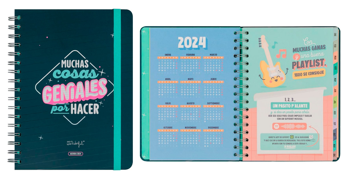 Agenda Mr Wonderful 2024 barata, ofertas en material de oficina
