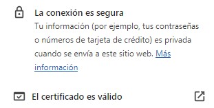 Certificado SSL válido en un ecommerce