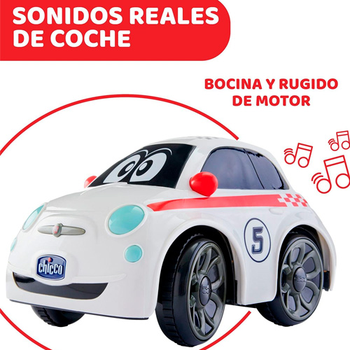 Tus peques disfrutarán de este coche radio control Fiat 500 de Chicco que te traemos con el 55% de descuento.
