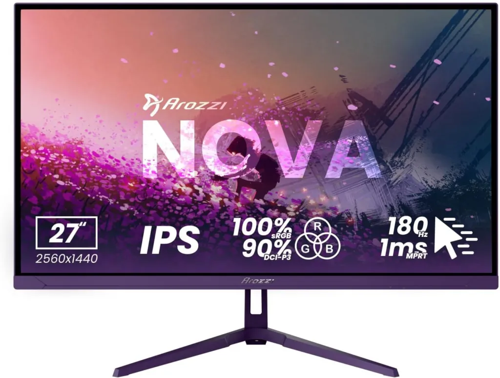 Arozzi Nova 27" IPS QHD 180 Hz morado