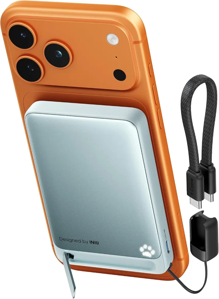 INIU Power Bank magnética Qi2 15 W 10.000 mAh