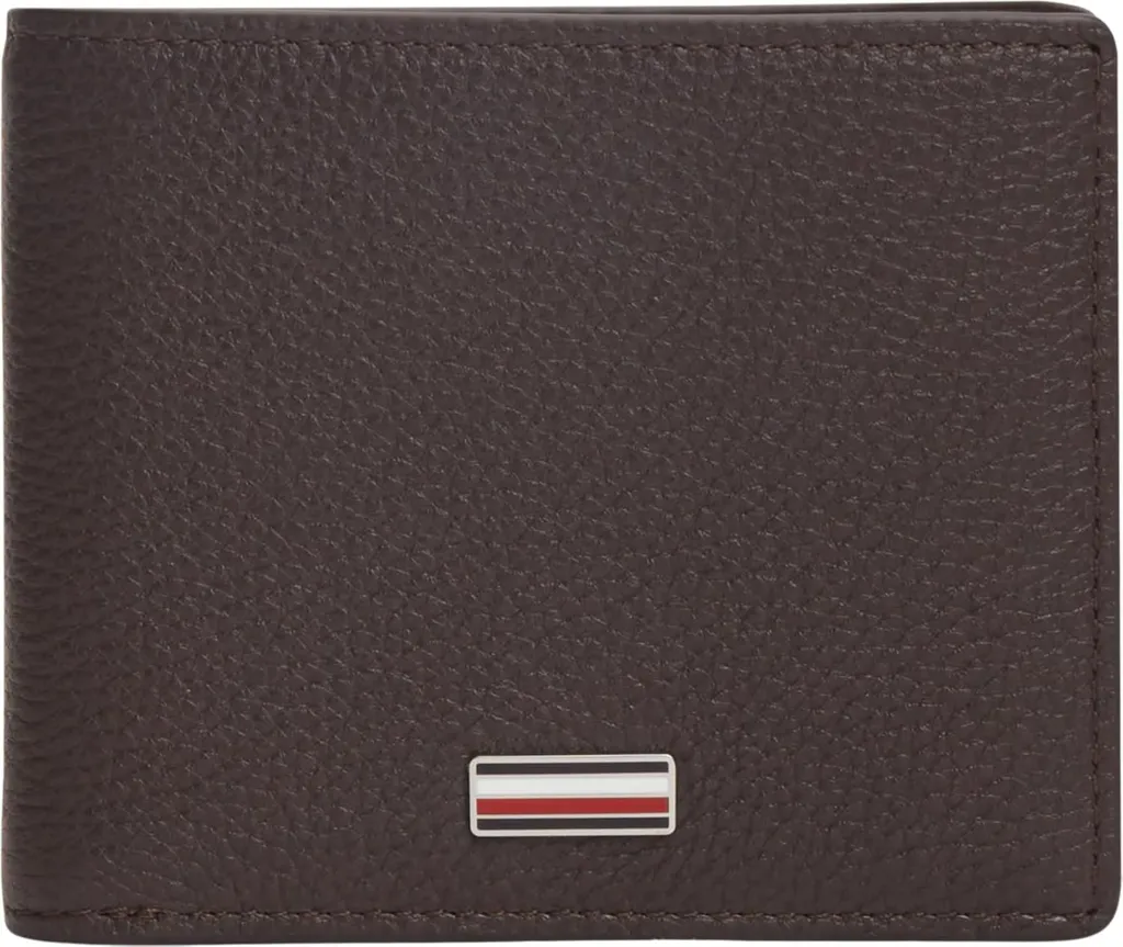 Tommy Hilfiger Central Mini cartera de piel Coffee Bean