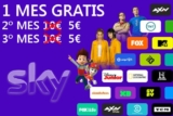 ¡TOMA CHOLLO! Disfruta de 1 mes gratis de Sky + 2 meses por sólo 5 euros.