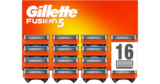 ¡TOMA CHOLLO! Pack 16 cuchillas de afeitar Gillette Fusion 5 solo 33,28 euros. Unidad a 2,08 euros.