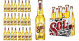 ¡TOMA CHOLLO! Pack de 24 botellines de cerveza mexicana sol Lager solo 19,29 euros.