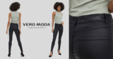 Presume de tipazo con estos pantalones skinny Vero Moda Vmseven NW SS Smooth Coated a mitad de precio.